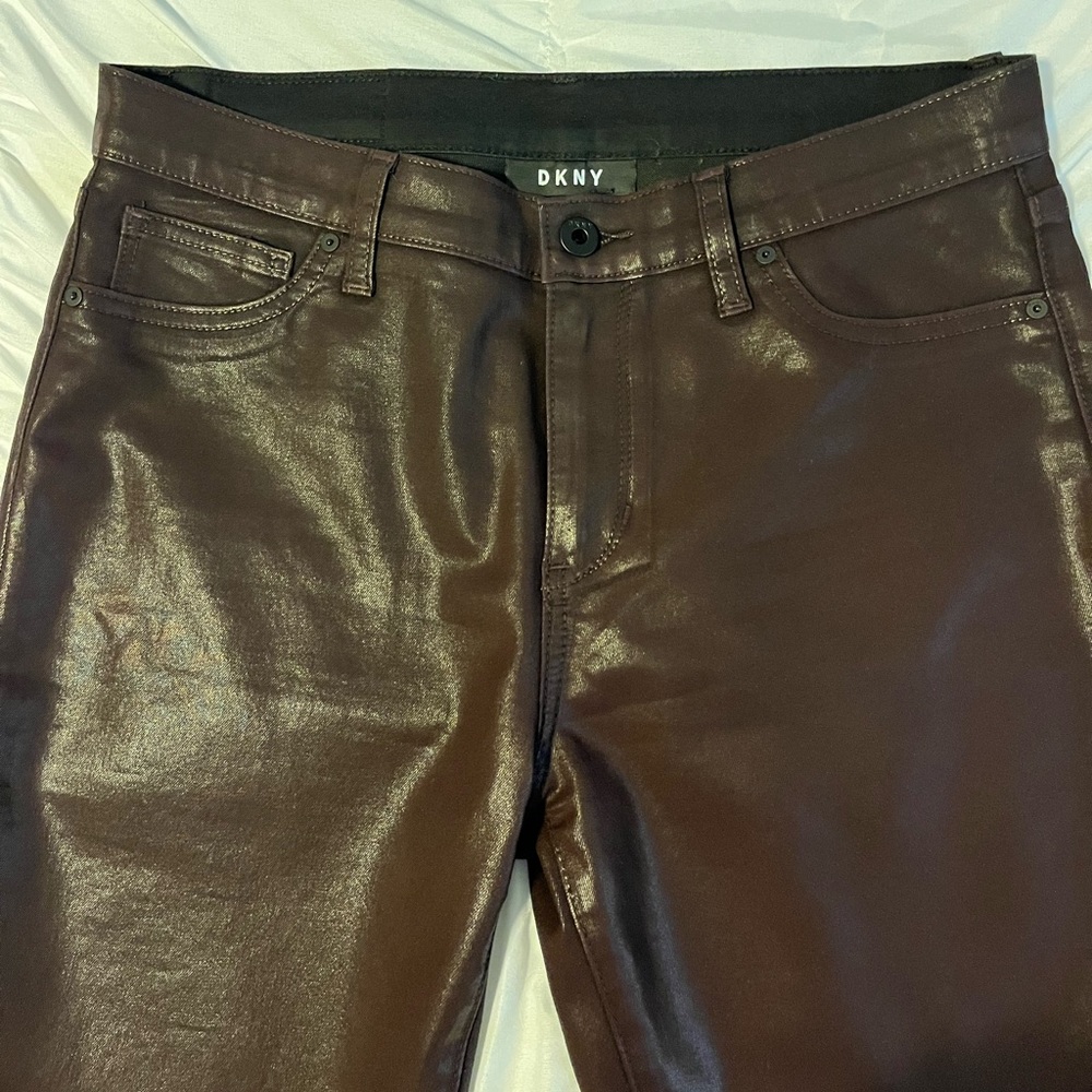 DKNY coated jeans